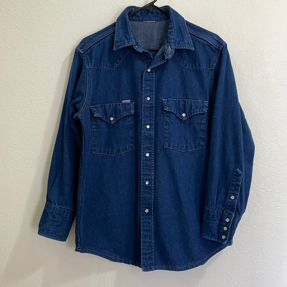 Carhartt Other - Vintage Carhartt Pearl Snap Denim Button Up Shirt